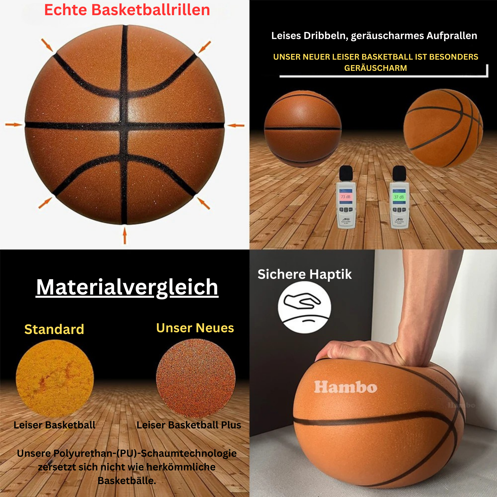 Silent Basketball Geräuschloser Indoor Basketball PU Schaum