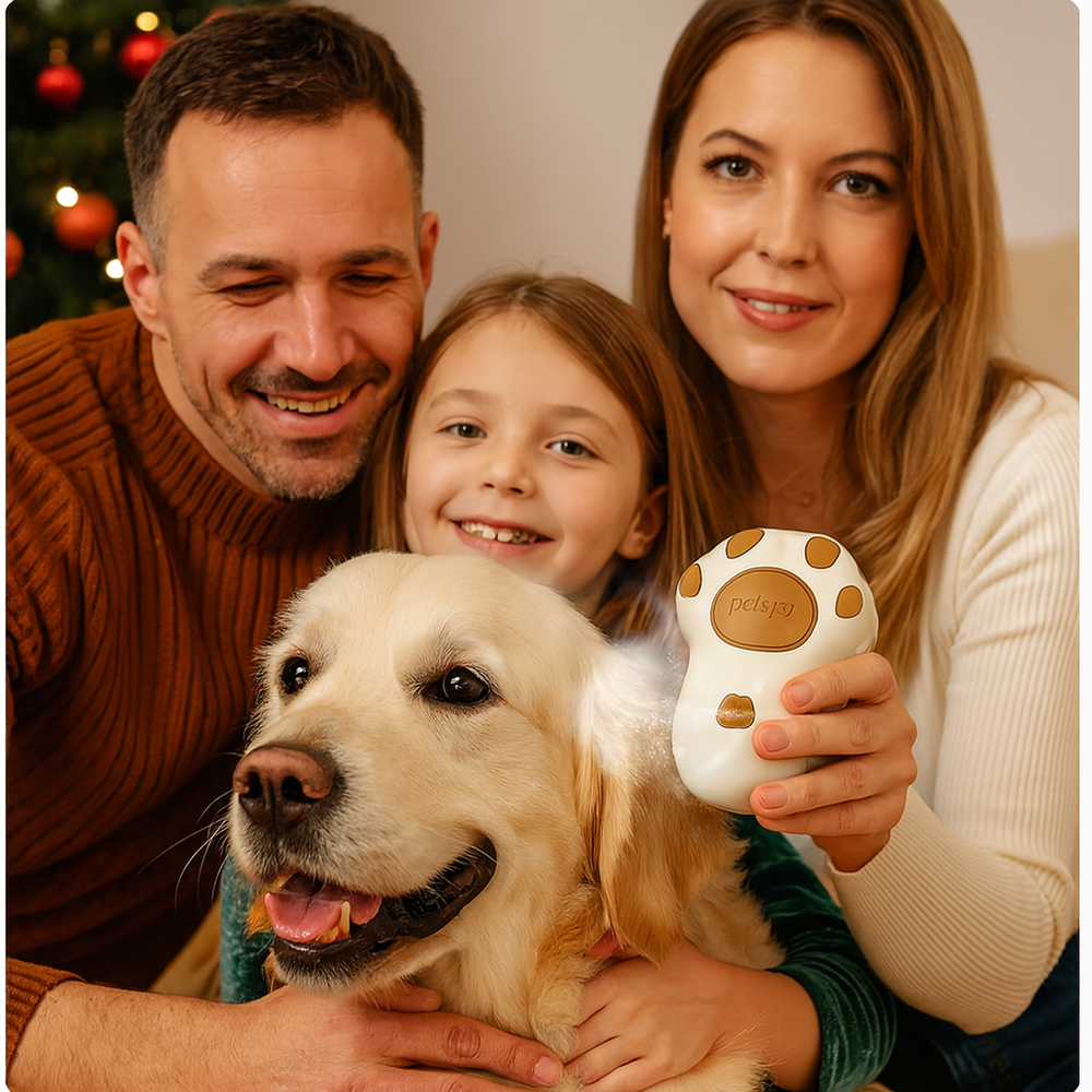 3-in-1 Dampfige Haustierbürste – Elektrische Sprühbürste für Hunde & Katzen