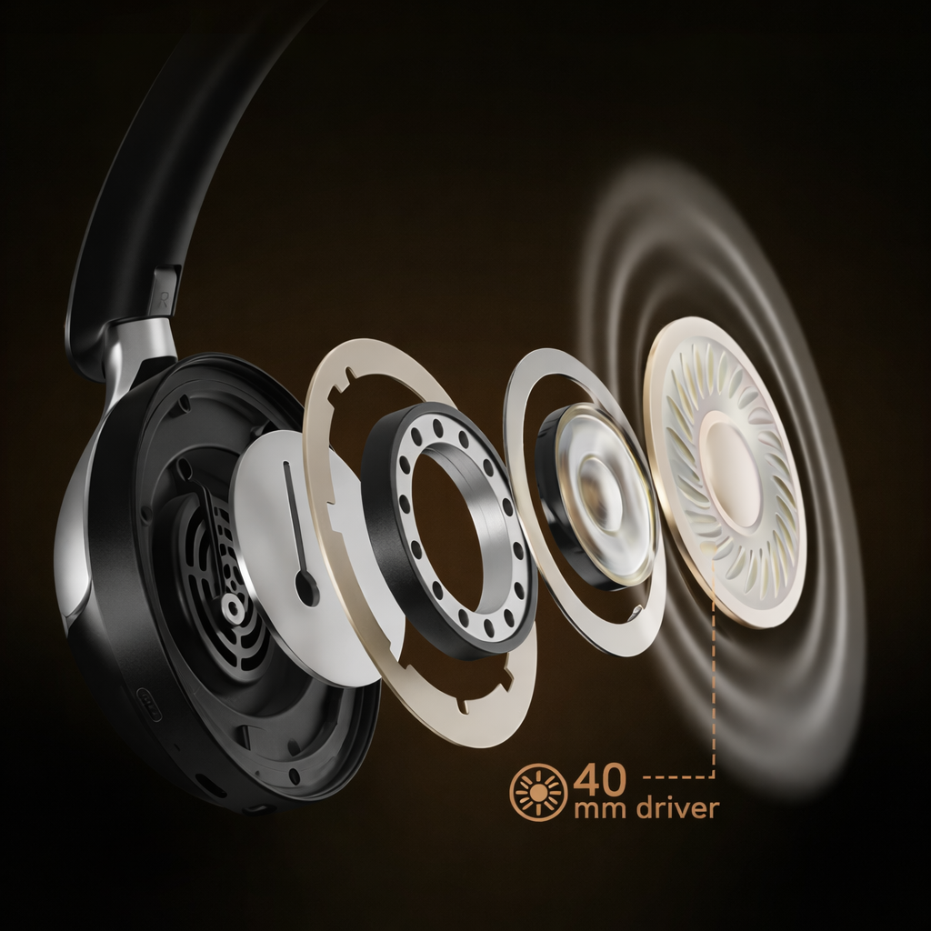 Pro ANC Bluetooth Kopfhörer Noise Cancelling Hi Res Audio