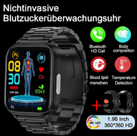 Intelligente Gesundheitsuhr mit Glukose - , Herzfrequenz - & Blutdruckmessung - HomiZen