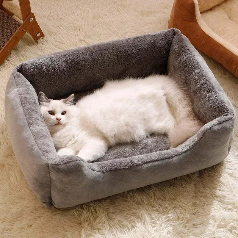 Katzenbett – Weicher Plüsch-Komfort für glückliche Katzen