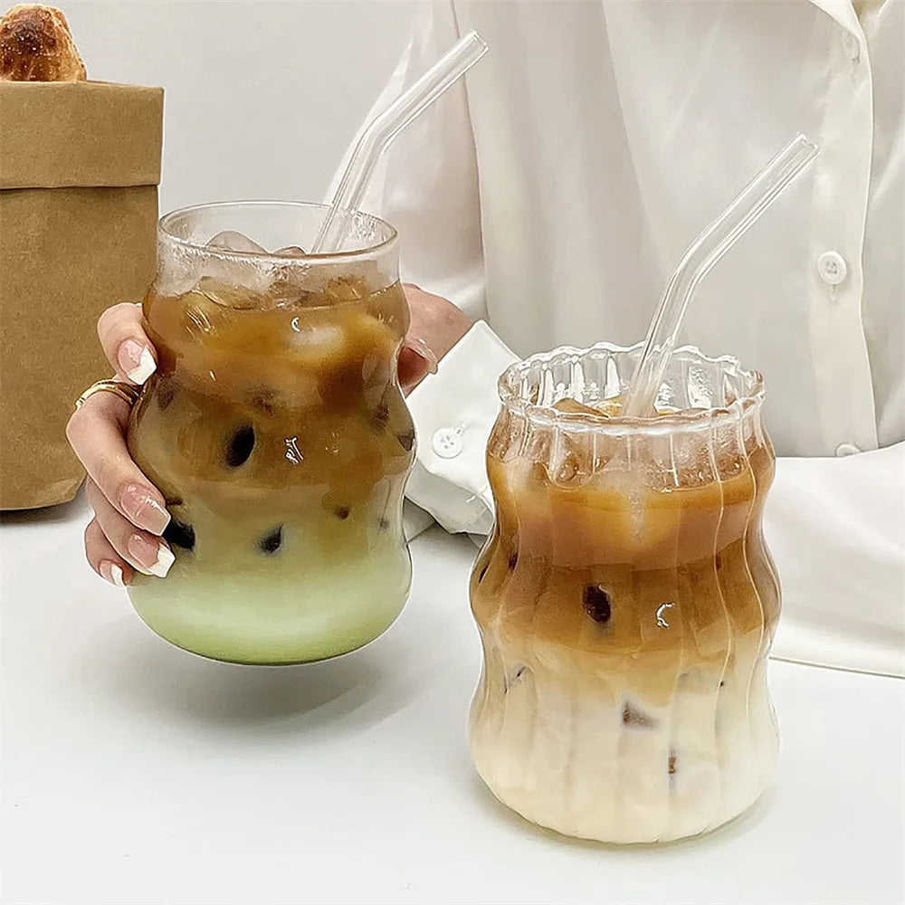Glasbecher 530 ml hitzebeständig – Elegantes Trinkglas für Tee, Saft, Milch & Kaffee