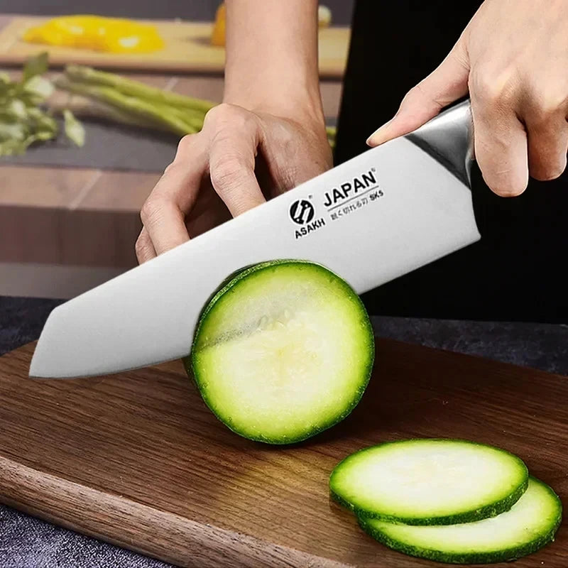 Japanisches Küchenmesser Set aus Edelstahl – Präzision für Fleisch, Fisch & Sushi