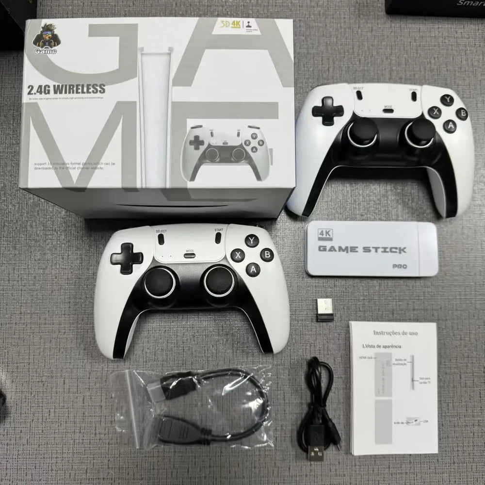 4K TV Game Stick & Handheld Spielekonsole – 40.000+ Spiele, Wireless Controller, 128 GB