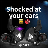 QKZ - AK6 In - Ear - Kopfhörer mit aktiver Geräuschunterdrückung und sattem Sound - HomiZen