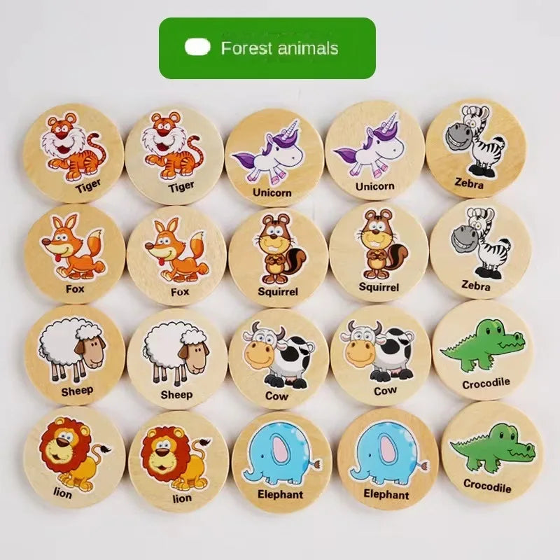 Montessori Holzpuzzle für Kinder – Lernspaß mit Tiermotiven