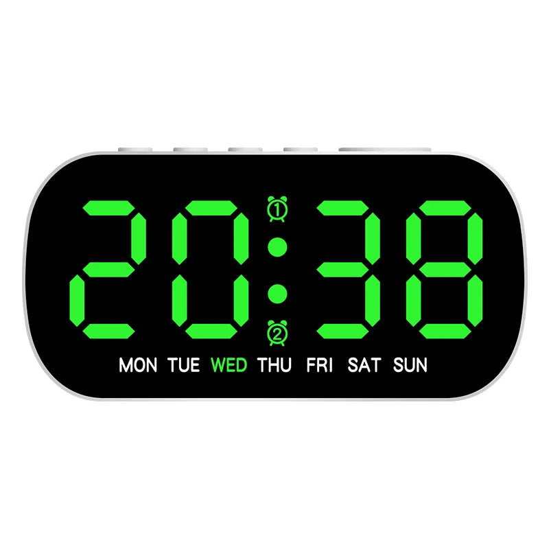 Digitaler Wecker mit Dual-Alarm & Nachtmodus – LED-Uhr für stressfreie Morgen