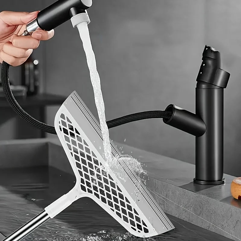 Magic Broom – Der smarte Besen mit abnehmbarem Kopf & doppelseitigem Silikon-Abzieher