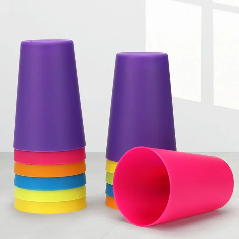 Kinder Montessori Stapelspiel mit Karten – Fördert Logik, Farbenlernen & Konzentration