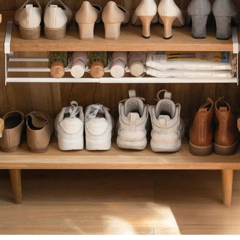 Verstellbares Schuhregal – Platzsparender Organizer für jeden Schuhschrank