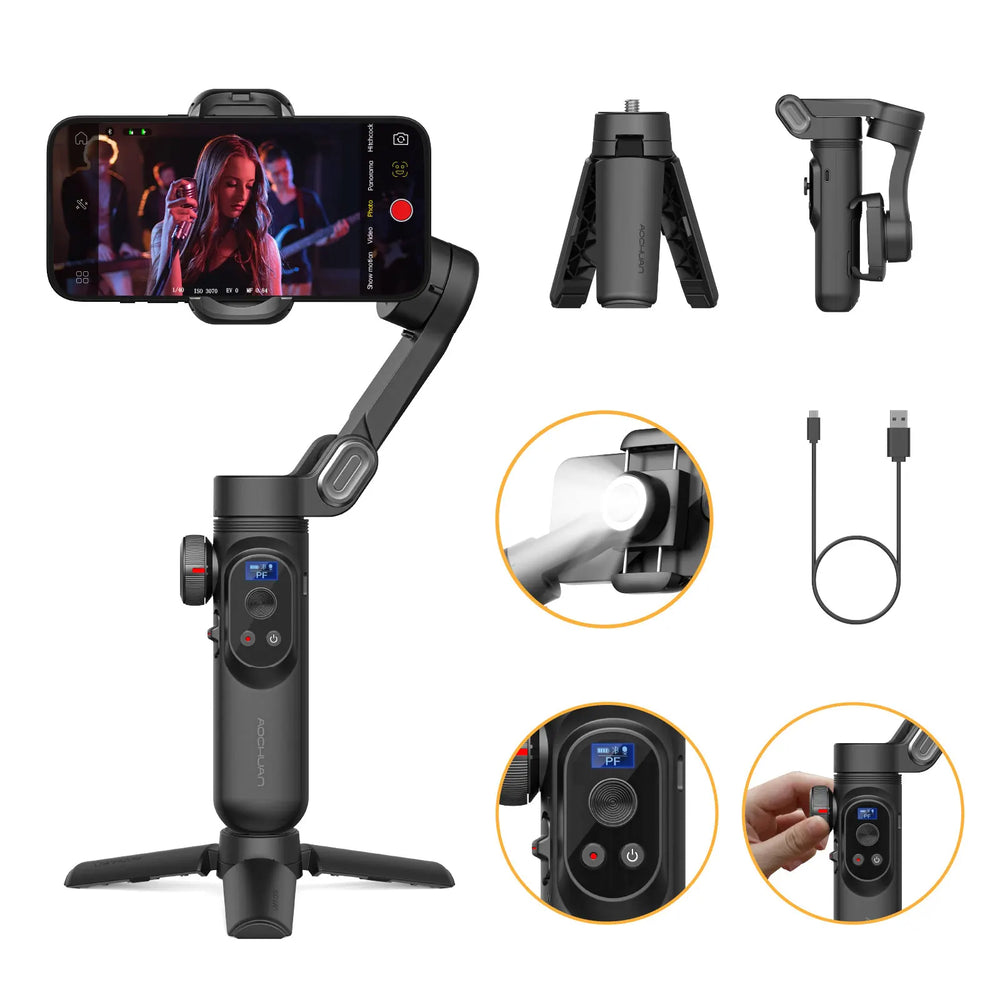 Smart XPro Smartphone 3-Achsen-Gimbal-Stabilisator – Profi-Videos mit Leichtigkeit aufnehmen