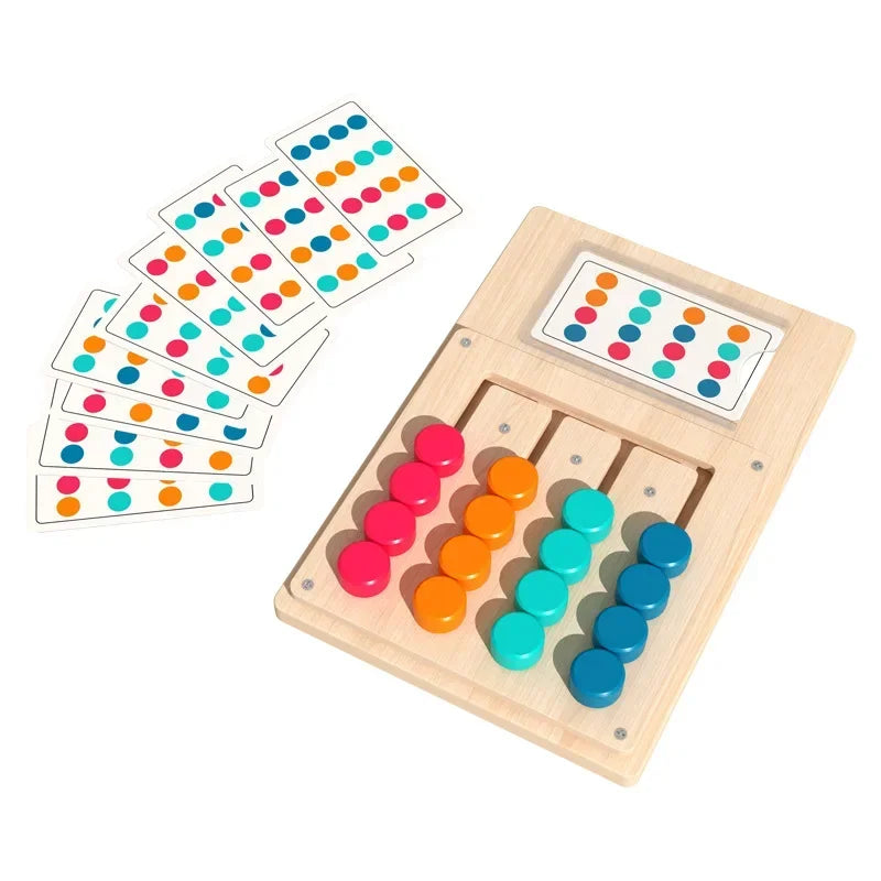 Montessori Holz Farb- & Form-Matching Spielbrett – Fördert Logik, Konzentration & Gehirnentwicklung