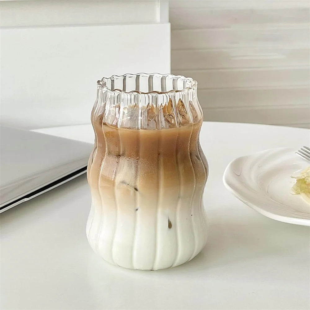 Glasbecher 530 ml hitzebeständig – Elegantes Trinkglas für Tee, Saft, Milch & Kaffee