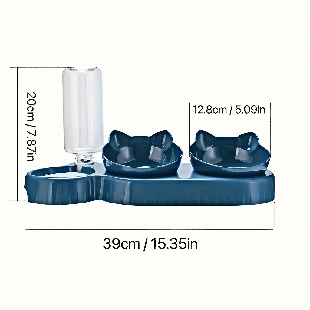 Haustierschalen mit Wasserzufuhr – 3-in-1-Design für gesunde, glückliche Katzen