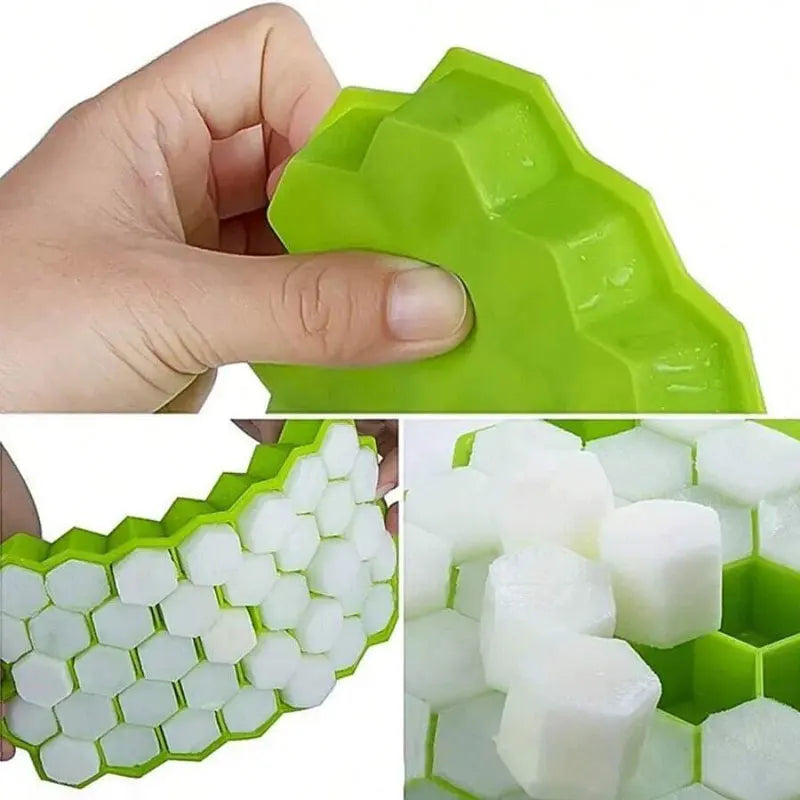 DIY Eiswürfelform mit einzigartigem Wabendesign – 37 Gitter für kreative Eisideen