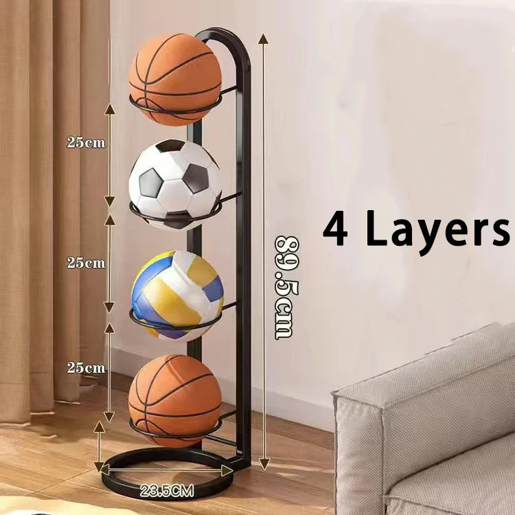 Basketball Aufbewahrungsregal aus Metall – Ordnung für alle Bälle im Haus