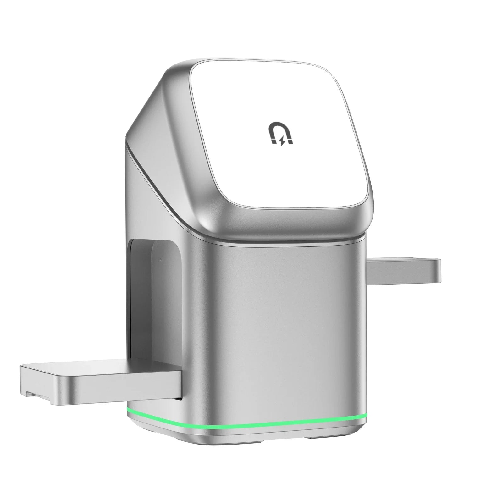 3-in-1 Magnetisches kabelloses Ladegerät – Qi-Wireless-Station für iPhone, Apple Watch & AirPods mit LED-Licht