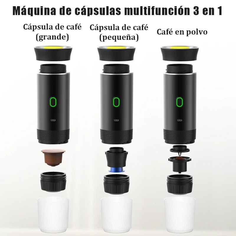 Tragbare 3 - in - 1 Espressomaschine – Frischer Kaffee überall - HomiZen
