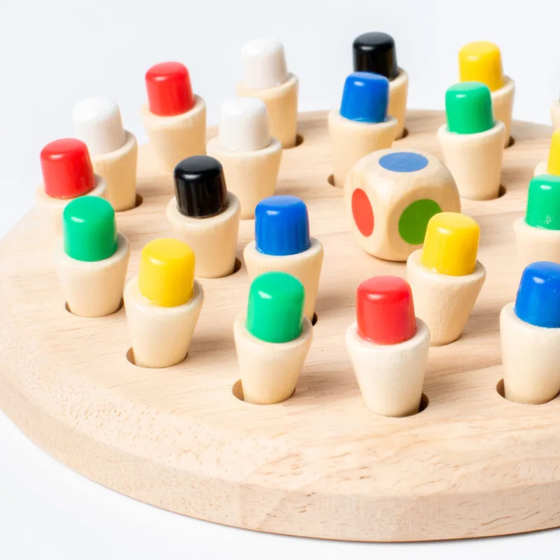 Montessori Memory Spiel aus Holz – Spaß, Lernen & Familienzeit vereint