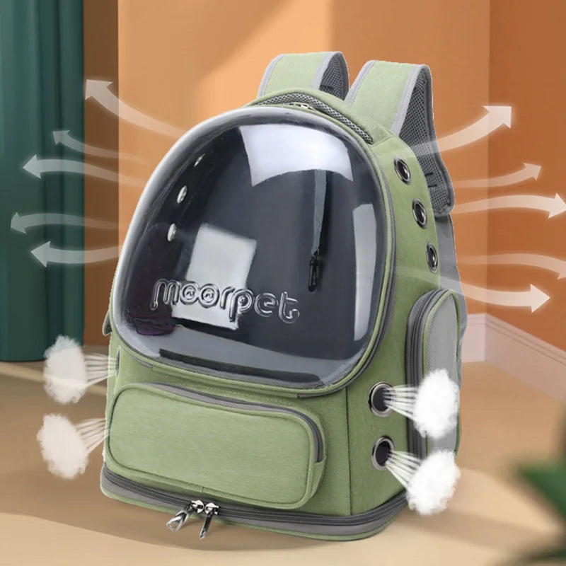 Transparenter Katzenrucksack – Stilvoll & Sicher Reisen mit Ihrer Katze oder Ihrem kleinen Hund
