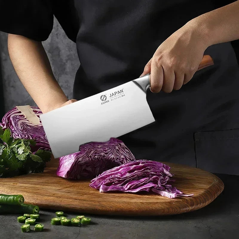 Japanisches Küchenmesser Set aus Edelstahl – Präzision für Fleisch, Fisch & Sushi
