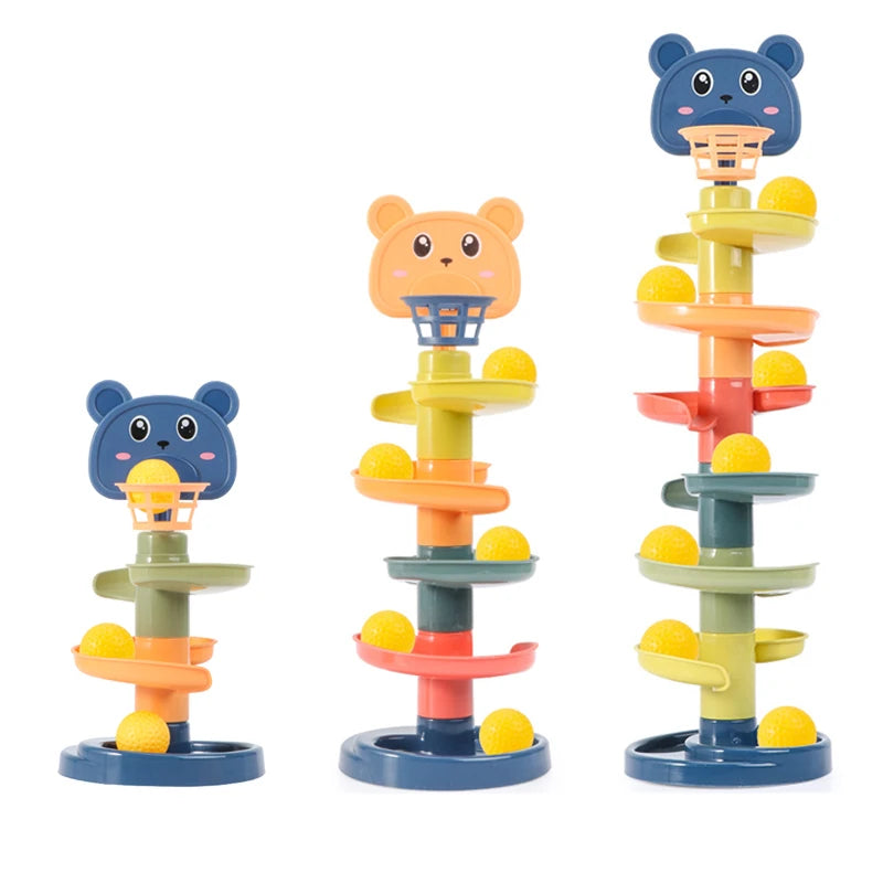 Spur Rollender Ball – Farbenfroßes Motorikspielzeug für Babys & Kleinkinder