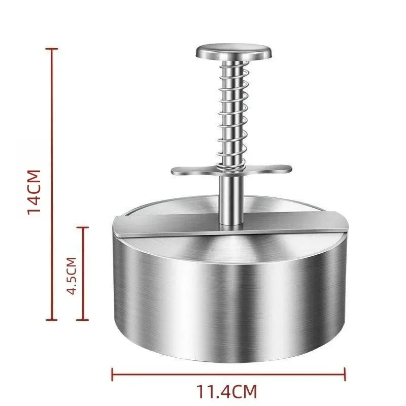 Hamburger Patty Maker Press – Edelstahl 304, Antihaft, Einstellbare Dicke