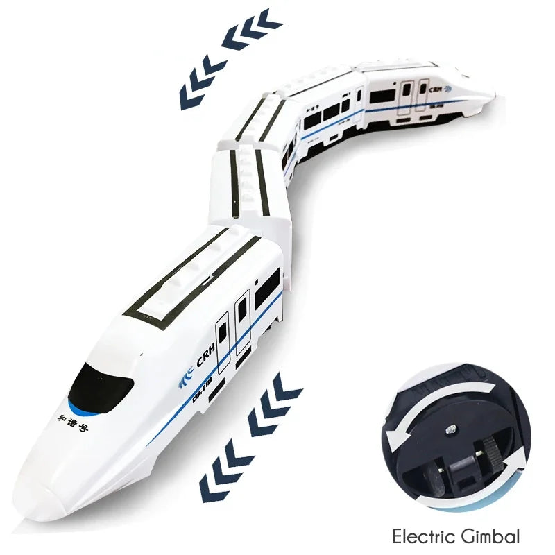 Kinder DIY Simulation High Speed Eisenbahn Zug – Mit Sound, Licht & 360° Action