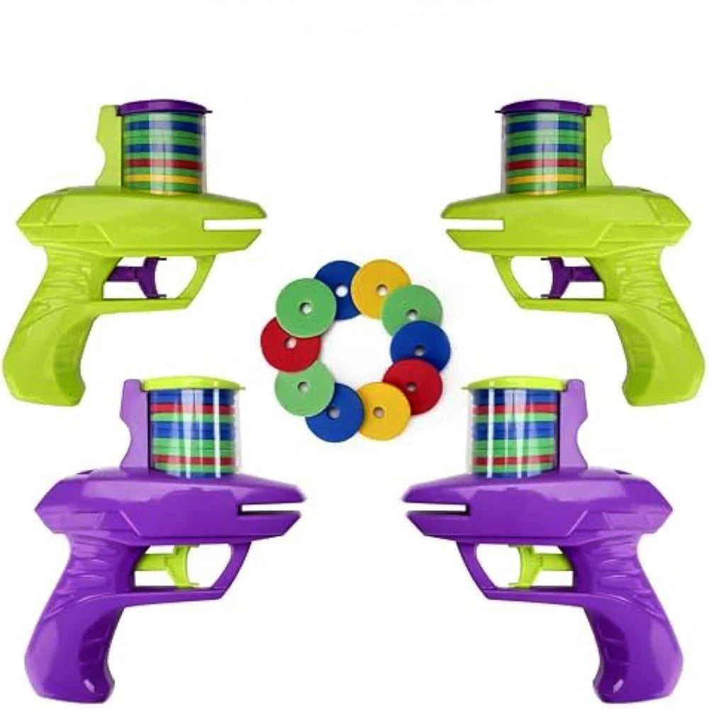 Kinder Outdoor Spiel Schaum Disc Pistole – Sicheres & Lustiges Eltern-Kind-Spielzeug