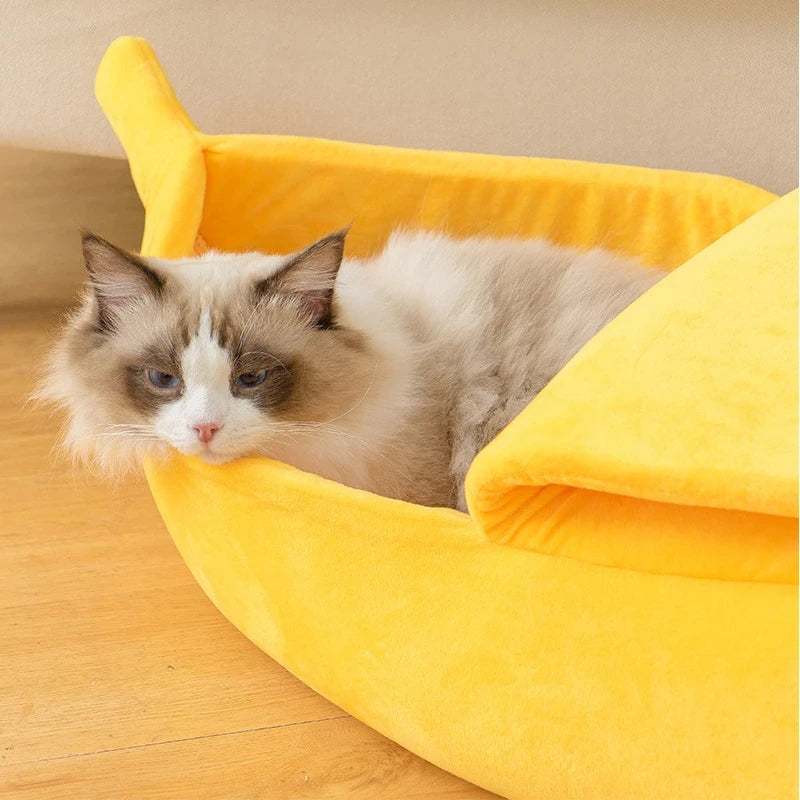 Bananen-Katzennest – Das süßeste, gemütlichste Versteck für Ihre Fellnase