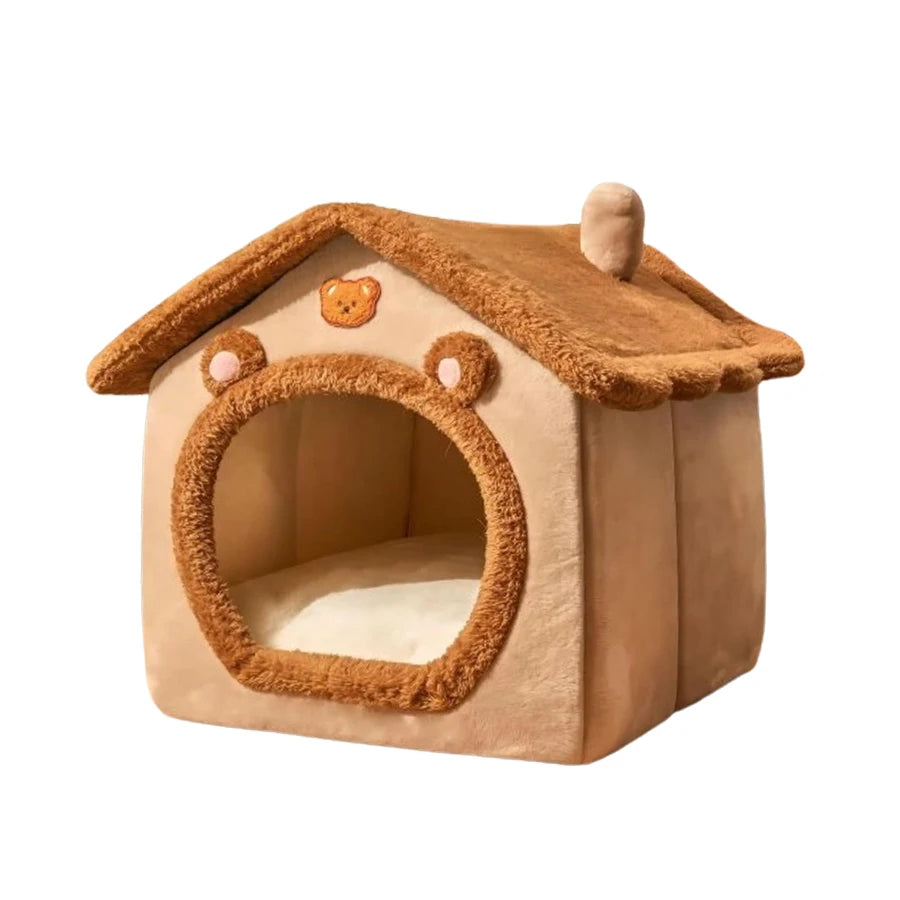 Gemütliches Katzenhaus aus weicher Faser – Der perfekte Rückzugsort für Ihre Katze