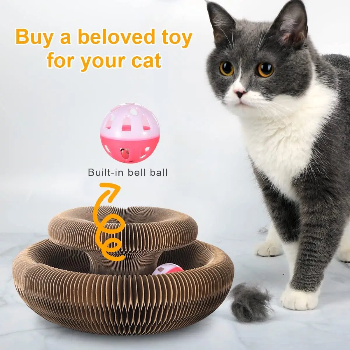 Multifunktionaler Kratzball für Katzen – Spielspaß, Krallenpflege & Rückzugsort - HomiZen