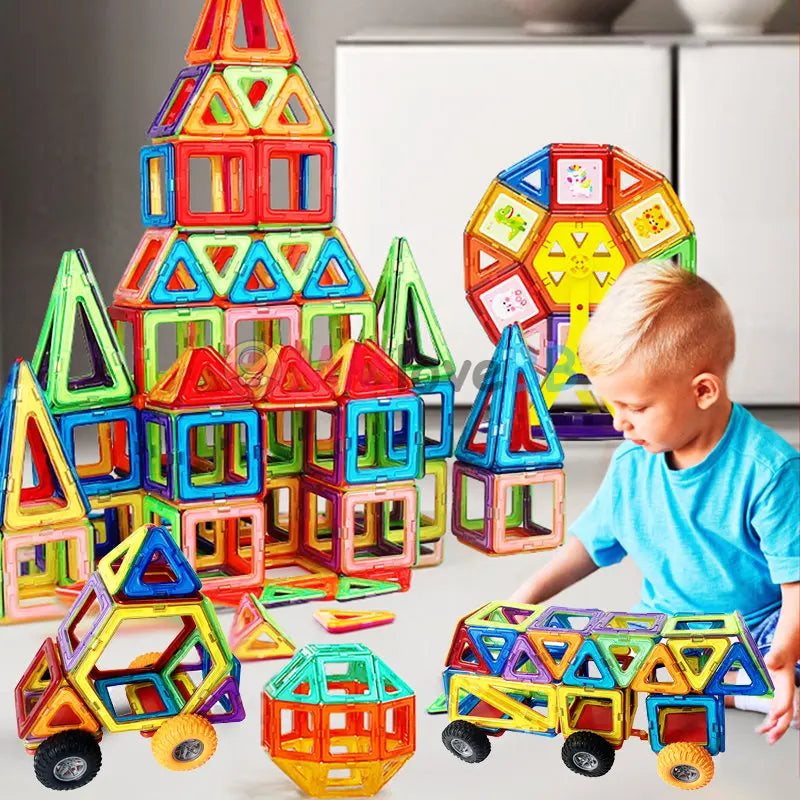 Magnete Spielzeug für Kinder – Große Magnetische Bausteine für Fantasie & Kreativität