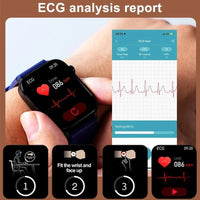 Intelligente Gesundheitsuhr mit Glukose - , Herzfrequenz - & Blutdruckmessung - HomiZen