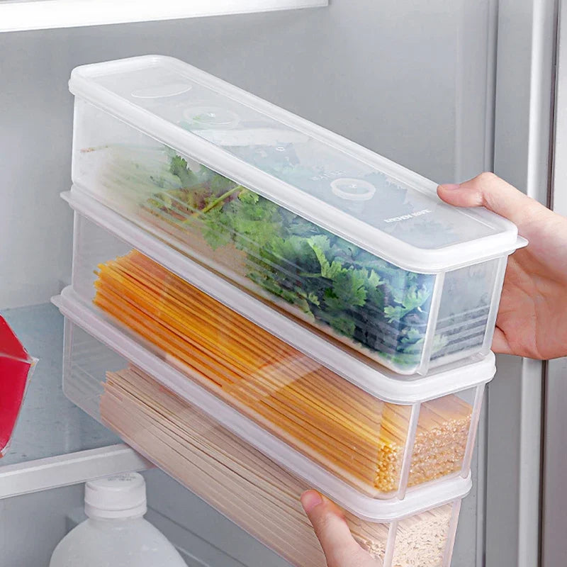 Kühlschrank-Lebensmittelbehälter – Transparente Frischeboxen mit sicherem Verschluss