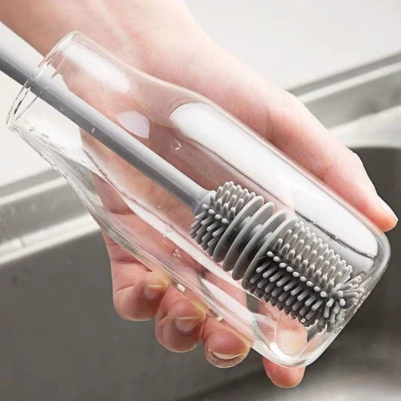 Silikon-Reinigungsbürste für Gläser und Flaschen – hygienisch, langlebig & effektiv