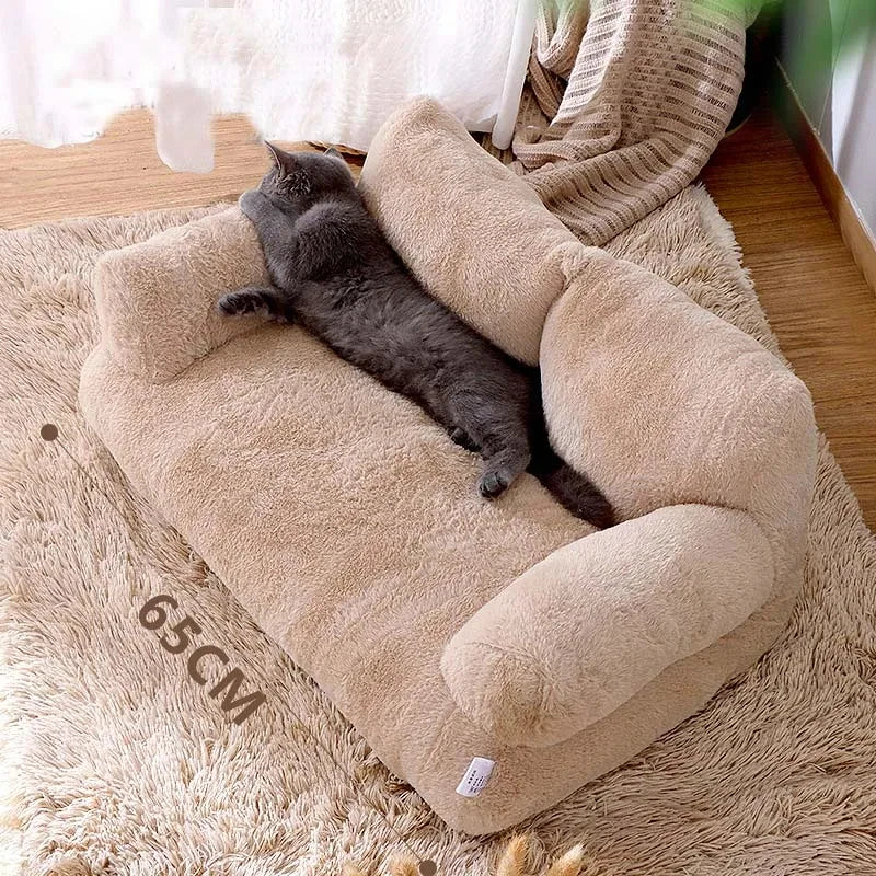 Luxuriöses Katzenbett-Sofa – Warm, Kuschelig & Stilvoll für den Winter