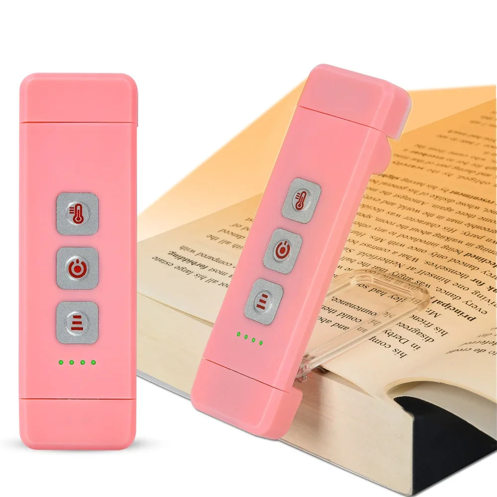 Clip-on Lesezeichen Buch Licht – Die wiederaufladbare Mini LED Leselampe mit Timer für gemütliche Lesestunden