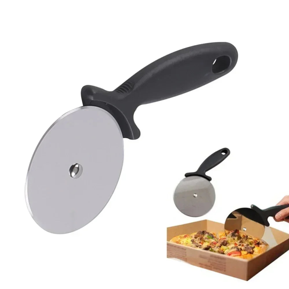 Edelstahl Pizzaschneider – Scharfes Pizza Messer mit ergonomischem Griff für perfekte Schnitte