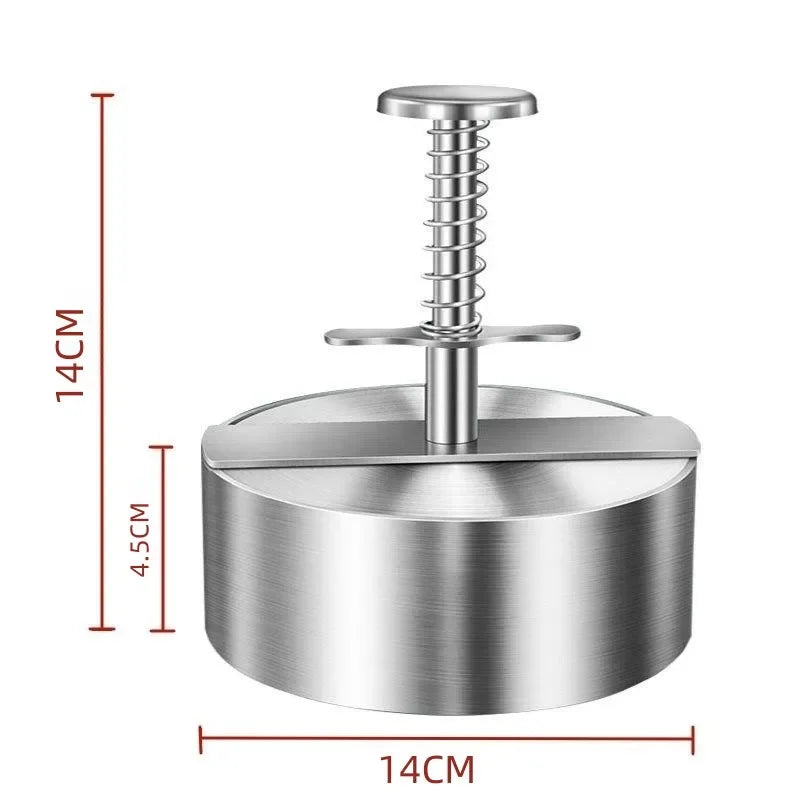 Hamburger Patty Maker Press – Edelstahl 304, Antihaft, Einstellbare Dicke
