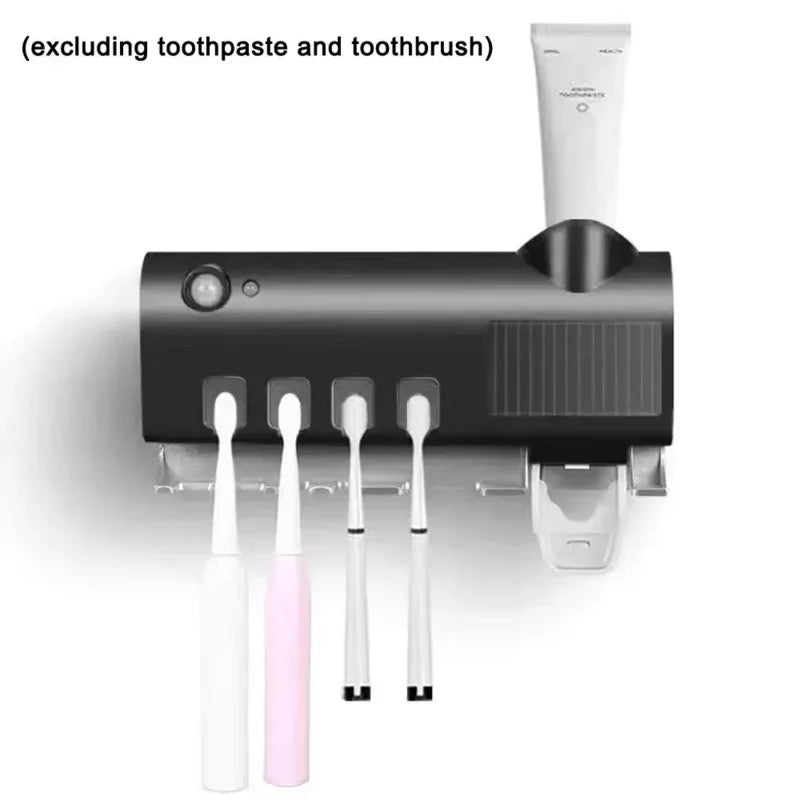 Wand - Tassenhalter mit UV & Zahnpastaspender – smart & hygienisch - HomiZen
