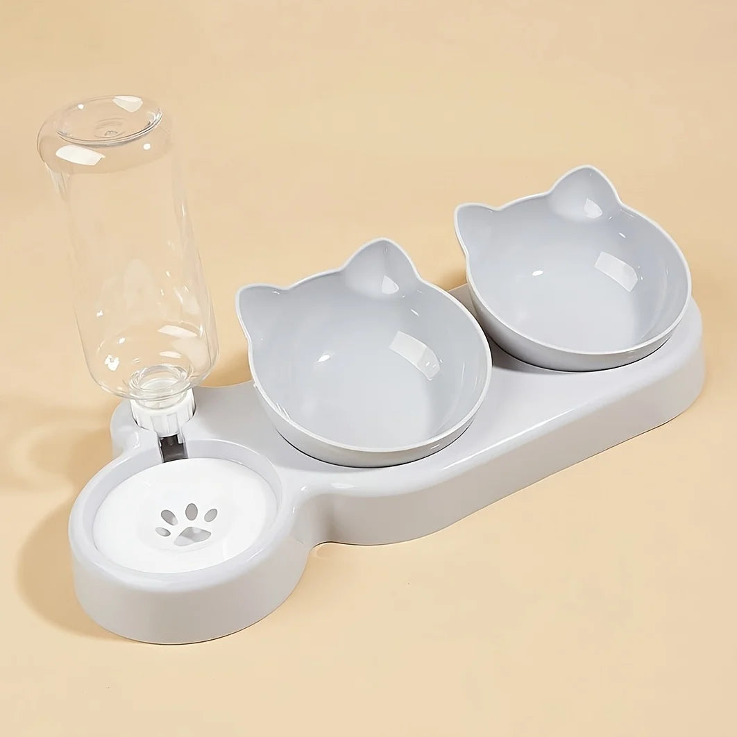 Haustierschalen mit Wasserzufuhr – 3-in-1-Design für gesunde, glückliche Katzen