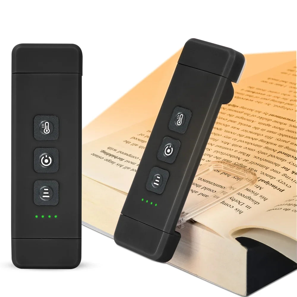 Clip-on Lesezeichen Buch Licht – Die wiederaufladbare Mini LED Leselampe mit Timer für gemütliche Lesestunden