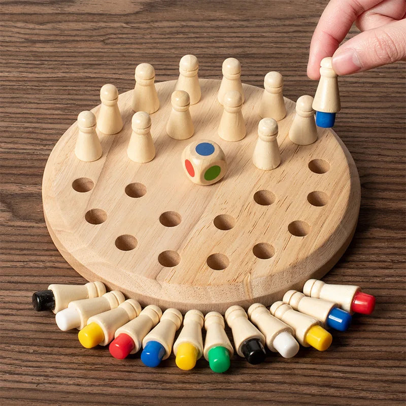 Montessori Memory Spiel aus Holz – Spaß, Lernen & Familienzeit vereint