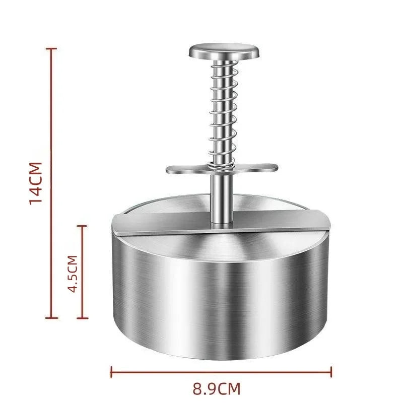 Hamburger Patty Maker Press – Edelstahl 304, Antihaft, Einstellbare Dicke