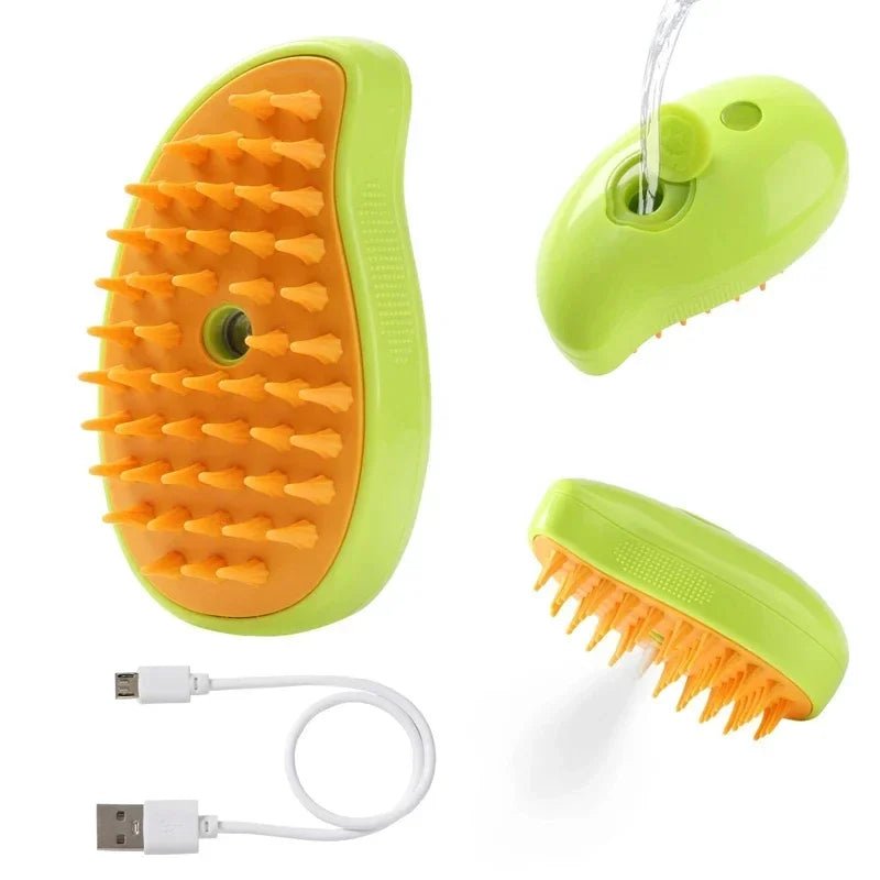 Premium 3 - in - 1 Haustierbürste – Entwirrt, massiert & entfernt lose Haare mühelos - HomiZen