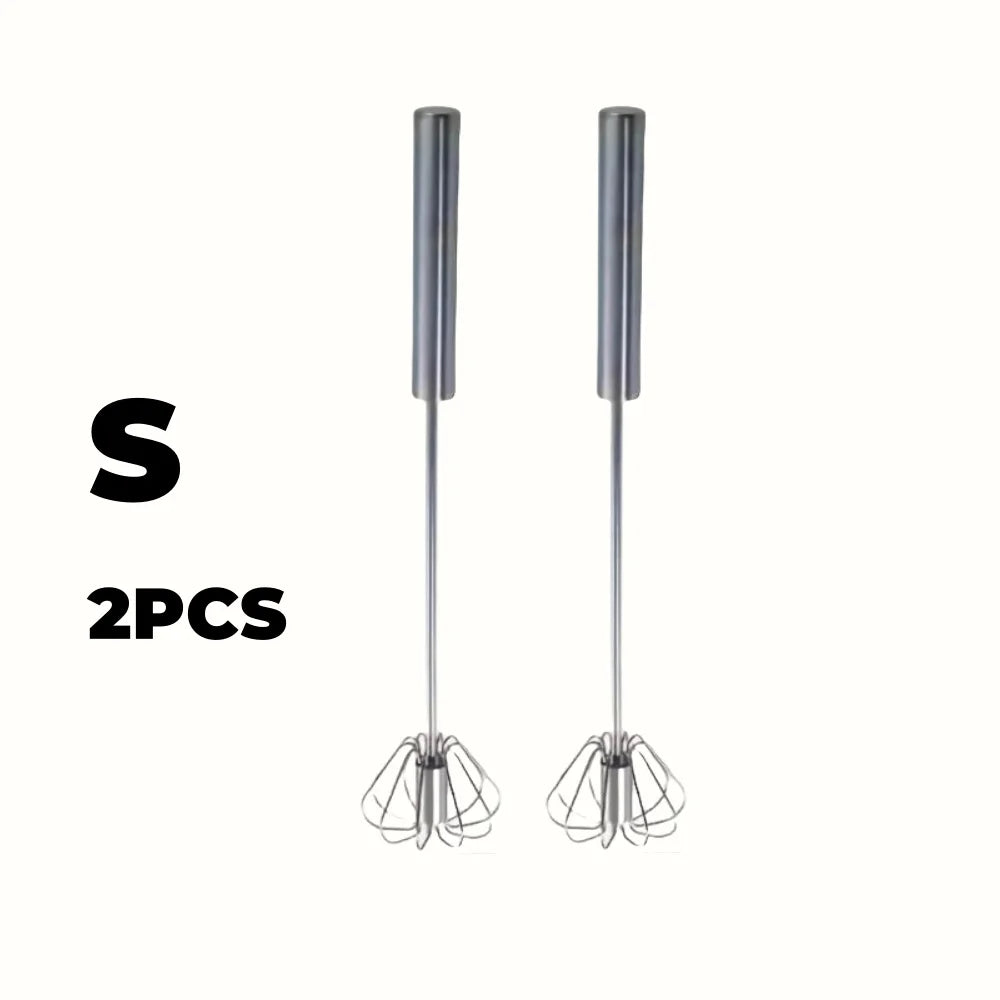 Halbautomatischer Schneebesen aus Edelstahl – Mühelos schlagen & mixen