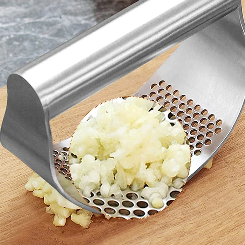 Edelstahl Knoblauchpresse – Robust, Ergonomisch & Leicht zu Reinigen