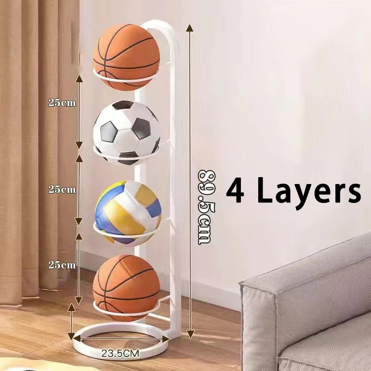 Basketball Aufbewahrungsregal aus Metall – Ordnung für alle Bälle im Haus