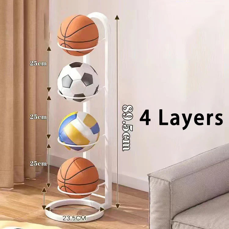 Basketball Aufbewahrungsregal aus Metall – Ordnung für alle Bälle im Haus